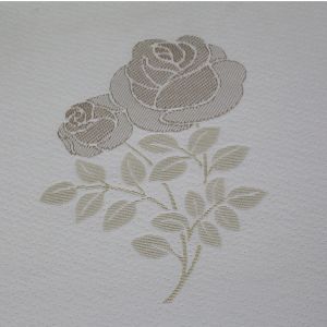 Moisture Proof 200gsm Polyester Jacquard Knitting Fabric With Rose Pattern