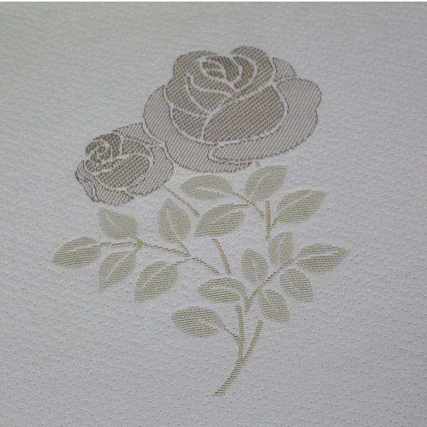 Moisture Proof 200gsm Polyester Jacquard Knitting Fabric With Rose Pattern