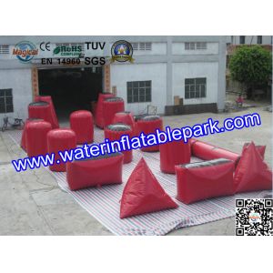Magical Inflatable Paintball Bunkers , PVC Tarpaulin Laser Tag Bunkers