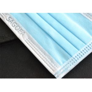 3Ply Disposable Surgical Mask , Anti Pollution Mask Customized With Carbon