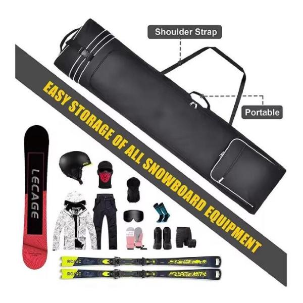 Buy Waterproof Padded Snowboarding Travel Bag Foldable Snowboard Bag With Wheels at wholesale prices
