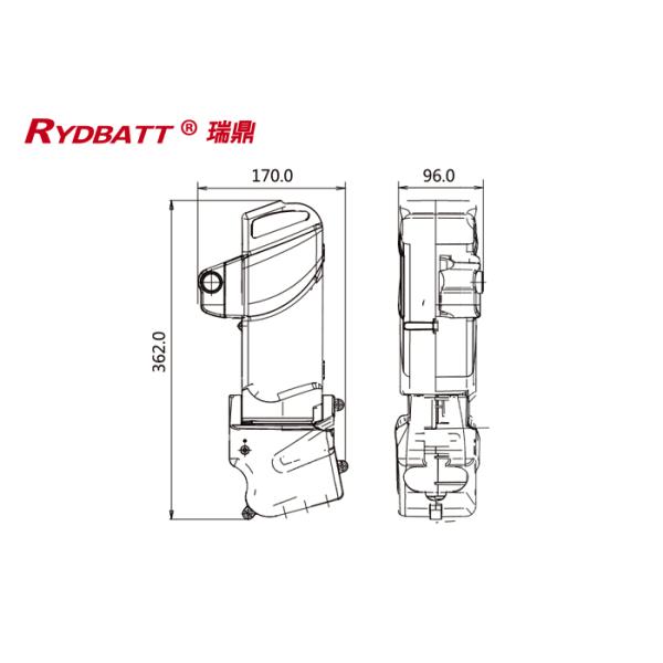 RYDBATT CLS-1(24V) Lithium Battery Pack Redar Li-18650-7S4P-24V 7AhFor Electric Bicycle Battery