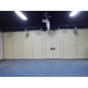 Commercial Sliding Partition Walls / 65mm Thickness Folding Room Dividers
