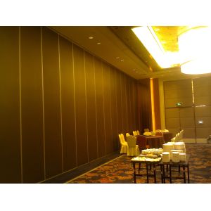 Aluminium Frame Restaurant Movable Partition Walls , Multi Color Soundproof
