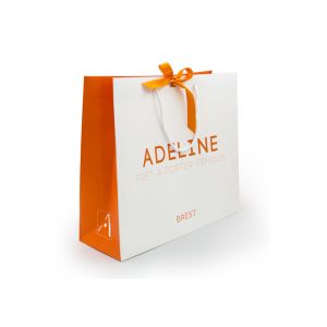 Quality Resealable Personalised Paper Bags / Coloured Paper Bags With Handles for sale