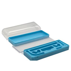 Double Layer Clear Plastic Eyeglass Case