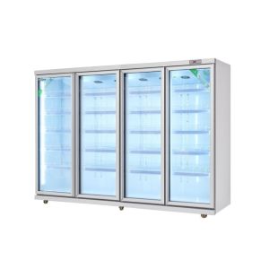 Air Cooling Soft Drink Upright Display Cooler Commercial 220v 60hz
