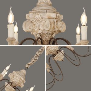 Reclaimed wood ceiling chandelier Lighting (WH-CI-33)