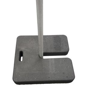 450*450*45mm Rubber Base Weight Black Recycled Rubber Base 30 Lbs