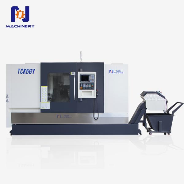 High Precision Metal CNC Lathe Machine TCK56Y Slant Bed Fanuc System Torno CNC