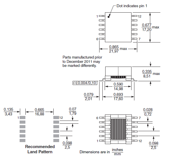 Flyback Transformers HA3585-BL_ / HA3586-BL_ For Akros AS1113 PoE Controller
