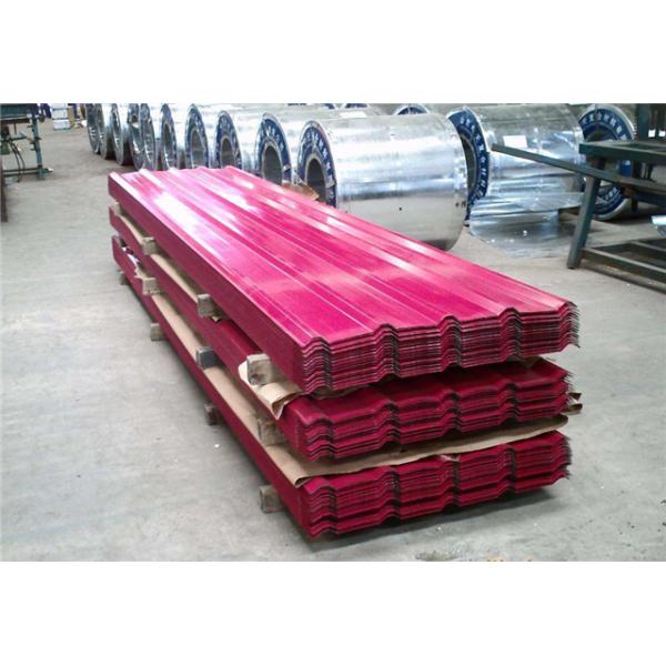 1.2mm Colour Coated Plain Sheets Red Color Coated Roofing Sheet BS ASTM GB