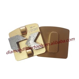 Quality Redi Lock PCD Double Arrow Segments Diamond Coating Removal Pad for sale