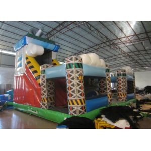 Colorful spaceship inflatable fun city / Digital painting inflatable airship