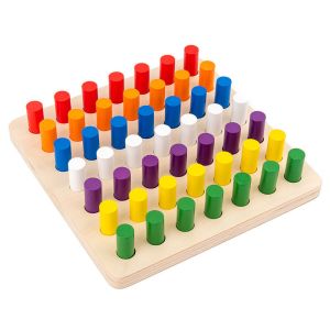 ISO9001 Educational Wooden Montessori Baby Toys Wooden Memory Matchstick Chess
