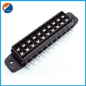10 Input 10 Output Poles ATY ATU Standard Auto Fuse Block With Transparent Cover