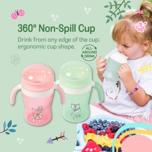 130g Pink Baby Milk Training Cup Toddlers Newborn Sippy Cup