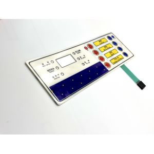 Glossy Surface Finish PET Electric Key Switch With Tactile Feedback Buttons