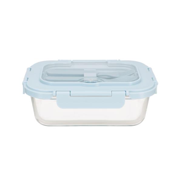 Buy High Borosilicate Glass Lunch Box with Leak-Proof Lid and Microwave Safe Food Storage Container at wholesale prices
