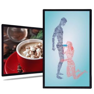 32 inch ultra slim enclosure designed indoor wall advertising machine wall mount