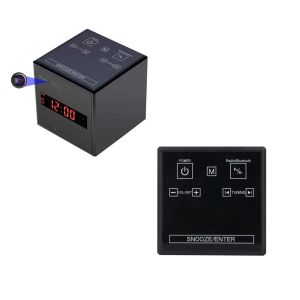 Bluetooth FM Radio 1080P Alarm Clock Hidden Camera Motion Detected