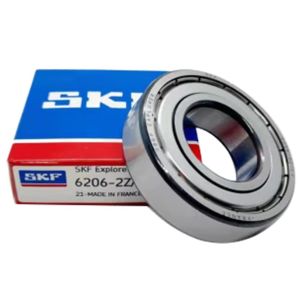 China SKF 6206 2Z Deep Groove Ball Bearing 30mm ID 62mm OD Sealed on sale