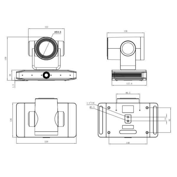 DAIPU Video Conference System with Auto Speaker Locating and Voice Tracking PTZ Camera