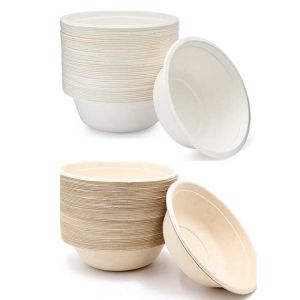Eco Friendly Bowls 100% Compostable Disposable Biodegradable Sugarcane Bagasse