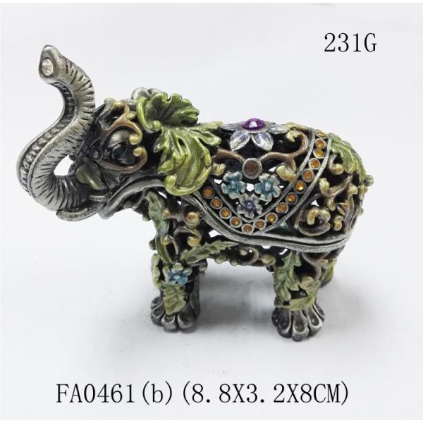 Funky elephant group set decorative indian metal jewellery boxes