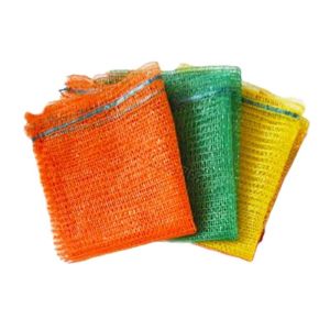 China 50*80 CM PE Knitted Raschel Mesh Bag for Potatoes Onions Customized Size and Sample on sale