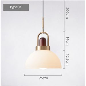 Glass Ball Pendant Lights for Kitchen Dining Room Hanging Lamps(WH-GP-65)