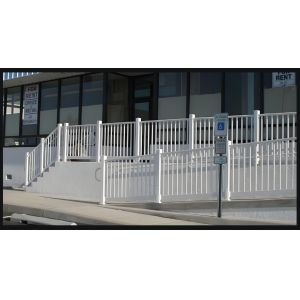 ANSI Compliant Aluminum Safety Railing with Glass Panel