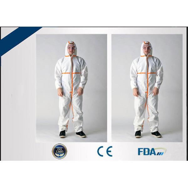 Buy Breathable Microporous Disposable Protective Coverall With Shoe Cover at wholesale prices