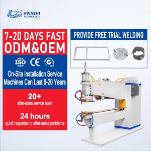 China CCC Hwashi Wire Mesh Welding Machine Automatic For Basket Frame on sale