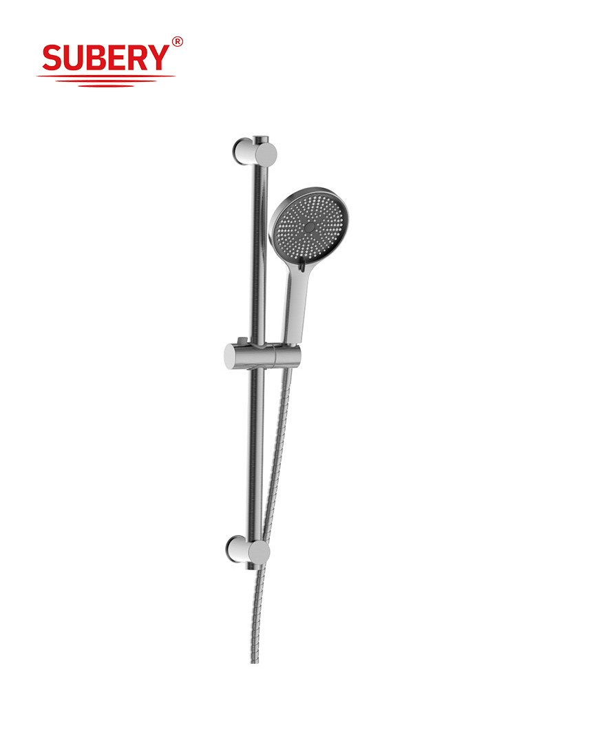 Quality Wall Mounted Modern Shower Slide Bar Chrome Round Classical Oem for sale