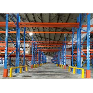 Robot Welding Very Narrow Aisle Pallet Racking , Warehouse Rack System