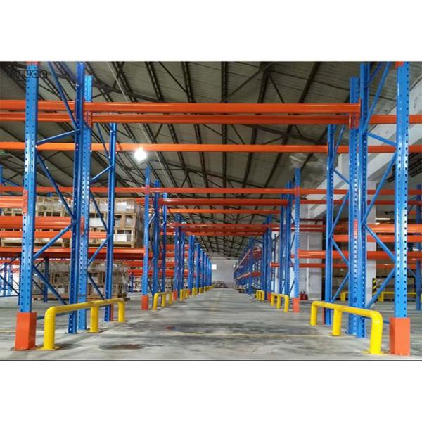 Robot Welding Very Narrow Aisle Pallet Racking , Warehouse Rack System