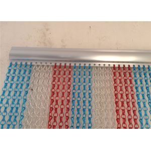 Heavy Duty Colored 90cmx210cm Aluminum Chain Link Curtain 2.0mm 1.6mm Thickness