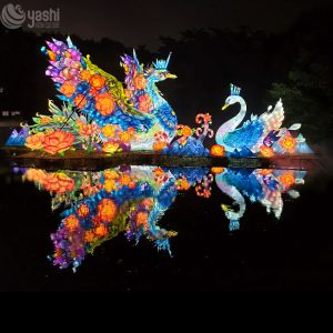 New Year Celebrations Outdoor Swan Lantern Traditional 400CM