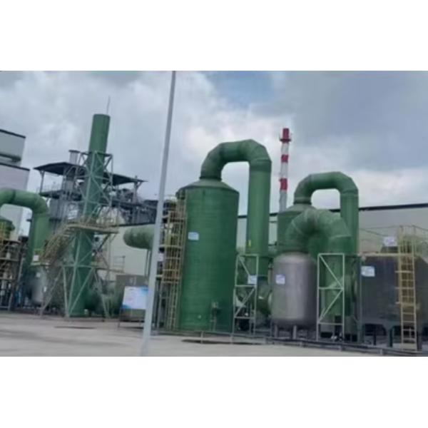 Acid Fume Mist Scrubber Waste Gas Acid Mist Purification Tower FRP GRP Low Maintenance