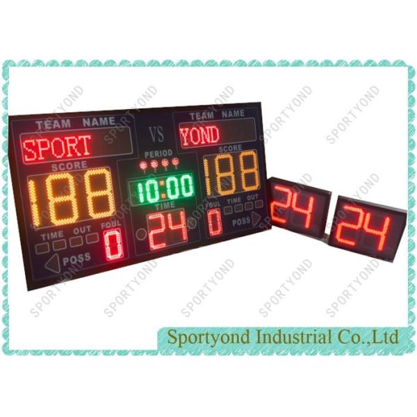 LED Digital Basketball Electronic Scoreboard with 24s Shot Clock and wireless
