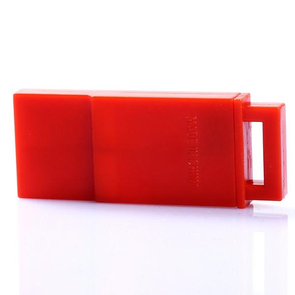 Plastic outdoor whistle plastic flat whistle toy whistle 58*22*7mm logo customized