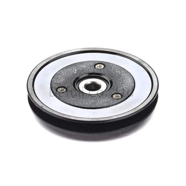 Buy Black Flanged Pulley Guide With Ceramic Coating / Bearing Wire Guide at wholesale prices