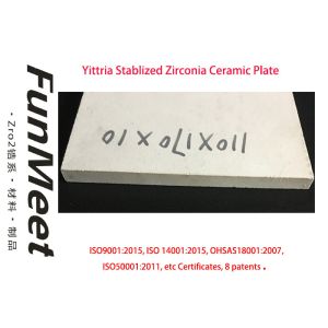 Plate Type Zirconia Bricks Hp Yittria Stabilized 10mm Thickness Low Thermal