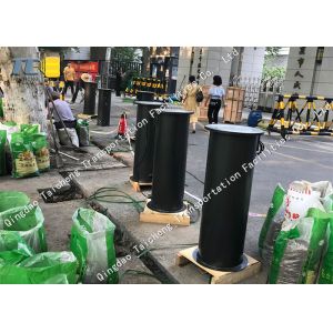 Traffic Road Electric Retractable Bollards Pneumatic Type Anti Corrosion