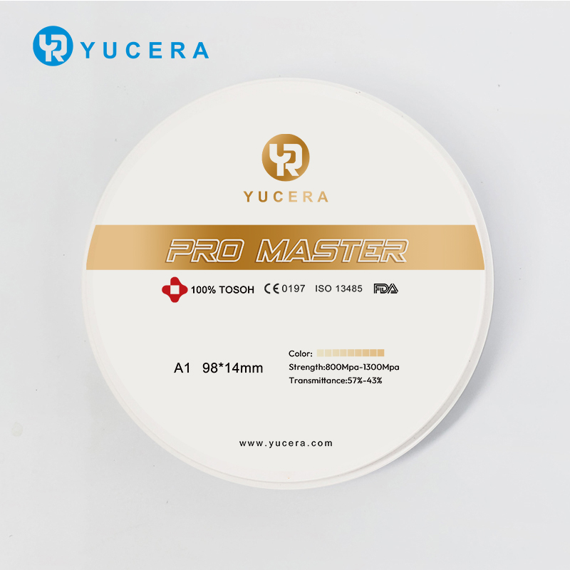 Yucera Pro Master Super Durable Dental Zirconia Block Compatible with CAD CAM System for Precise Restoration