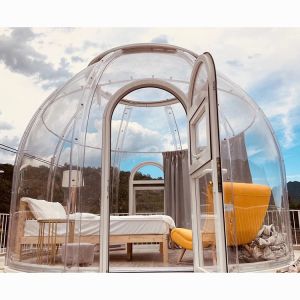 Weatherproof Clear Bubble Tents With Built-In Lighting System