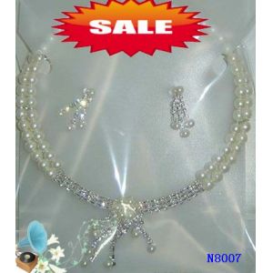 Quality Silver Color Custom Fashion Jewelry Beaded Pearl Necklace for Anniversary for sale