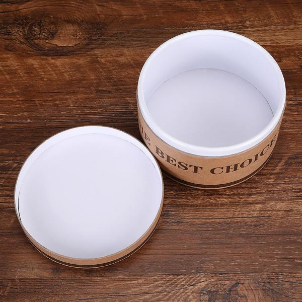 Custom Order Accepted Small Round Paperboard Gift Packaging Box for Men's Leather Belt