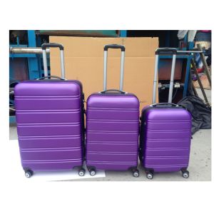 Carry On 3 Pcs Luggage Travel Set Bag ABS Trolley Suitcase Zipper Framed